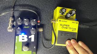 Video thumbnail for AMT B1 preamp pedal | with BOSS SD1 \m/! by Chester Chen