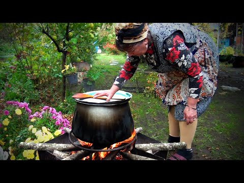 Traditional Azerbaijani Chicken Pilaf Recipe in the Village - Making Quince Dessert with Walnut