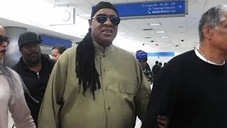 Stevie Wonder Given Mad Respect At LAX