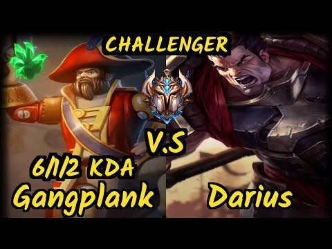 PNG Ayel (GANGPLANK) vs DARIUS - 6/1/2 KDA TOP CHALLENGER GAMEPLAY - BR