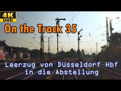 Leerzug von Düsseldorf Hbf in die Abstellung, 4K