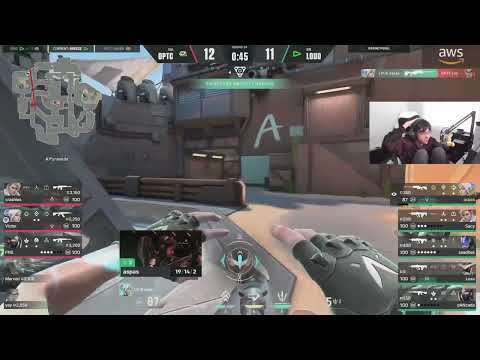 SEN TenZ Reacts LOUD aspas INSANE Play Against OptTic Gaming | VCT 2022
