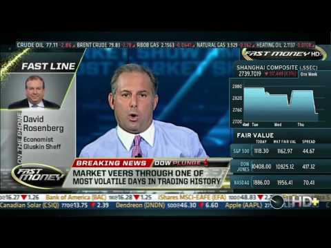 CNBC, 05/06/10, A Fall in Europe will hurt US says David Rosenberg (Dow 10,520)