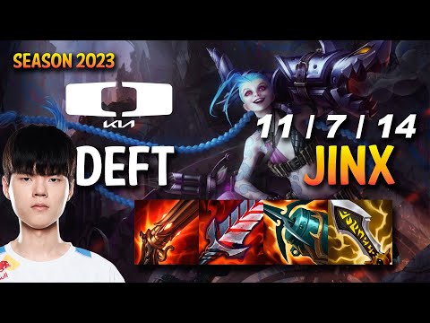 DK Deft JINX vs CAITLYN ADC - KR Ranked
