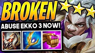 ABUSE THE EKKO 3 STAR for FREE WINS in TFT SET 16! - Best Comps | Teamfight Tactics Builds Guide