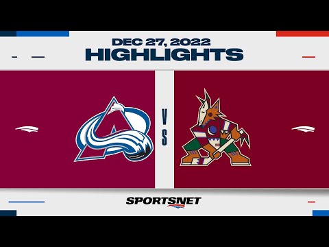 NHL Highlights | Avalanche vs. Coyotes - December 27, 2022
