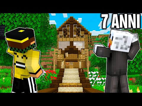 REAZIONE DI BELLAFACCIA AL MIO MONDO DI 7 ANNI FA! - Minecraft ITA VANILLA