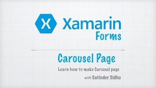 Download the video "Xamarin Forms Tutorials 5 : CarouselPage"