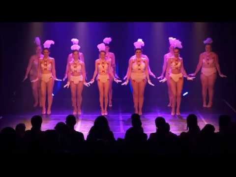 Showgirl Burlesque students perform Jingle Bells - The Bombshell Burlesque Academy