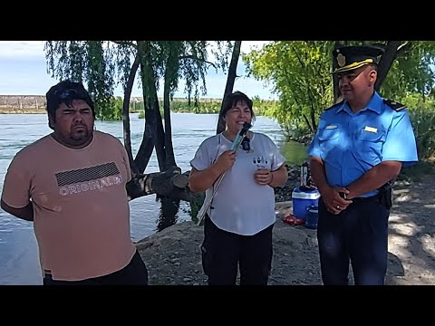 Búsqueda de Persona en Río Neuquén - Martin Corzo Sub Comisario Cuartel 5 Bomberos Policia