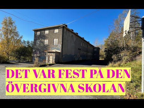 Det var fest på den övergivna skolan