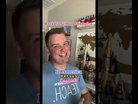 Back To School Shopping, In America Versus England!