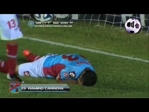 Gol Ramiro Carrera - Arsenal 2 Vs Racing Club 1 - Final 2014 - 4ta Fecha