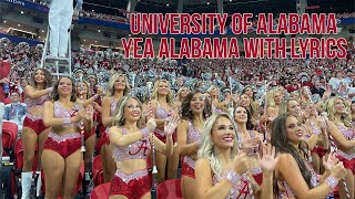 Alabama Crimson Tide Fight Song &quot;Yea Alabama&quot; with Lyrics performed by the Million Dollar Band