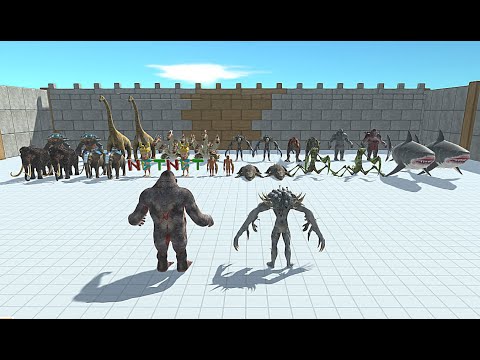 SCOURGE & GORO VS 2X BOSS - Animal Revolt Battle Simulator