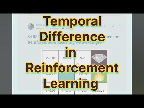 Temporal difference in Reinforcement learning explained with example