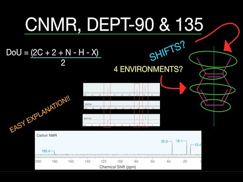 Organic Chemistry: CNMR, DEPT-90 & 135, Degrees of Unsaturation (HDI), Signal Environments, and MORE