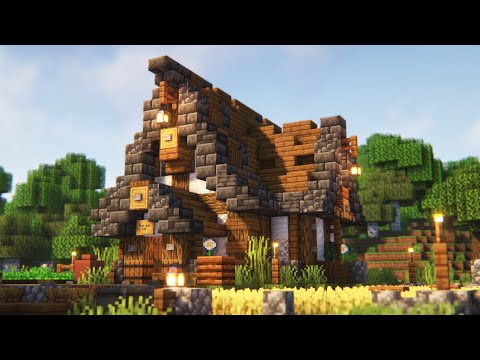 Minecraft Starter House | 🪴 Rustic Survival House Tutorial