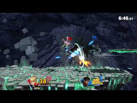 Zero Suit Samus (Me) VS Snake (Orrin)