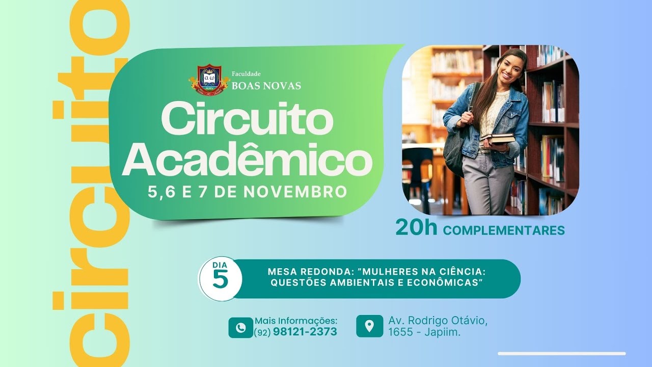 Circuito Acadêmico 2024 | Mesa Redonda: Mulheres na Ciência: Questões Ambientais e Econômicas