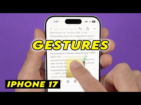 iPhone 17 : How to Use Gestures on the Screen