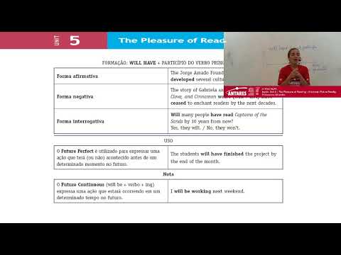 2º ANO ALFA - Inglês: Unit 5 - The Pleasure of Reading - Grammar: Future Readig Professora: Alhandra