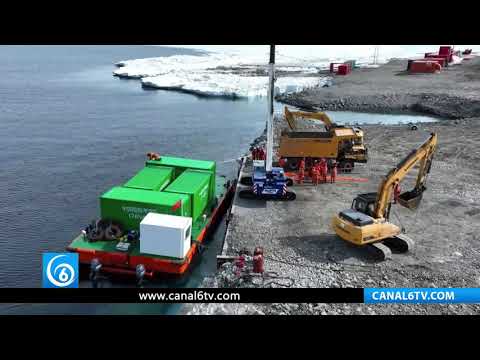 Video: China comienza a construir su quinta estación de investigación científica en la Antártida