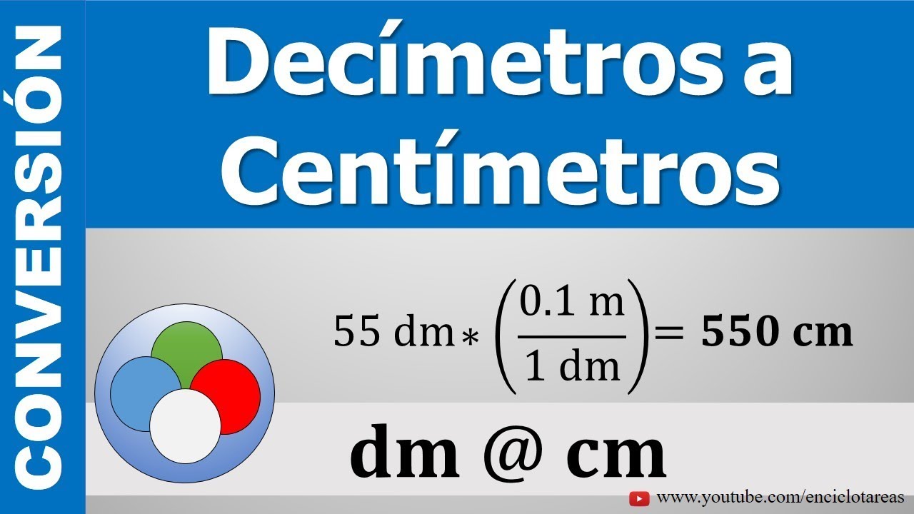 CONVERTIR DE DECIMETROS A CENTIMETROS (dm a cm)