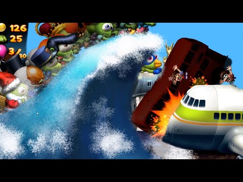 Zombie Tsunami max level 197 - Tsunami destroy cars and planes