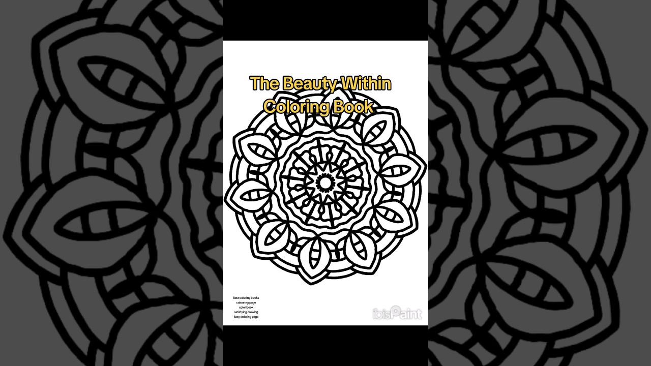 Easy coloring page with thick lines from The Beauty Within Coloring Book
