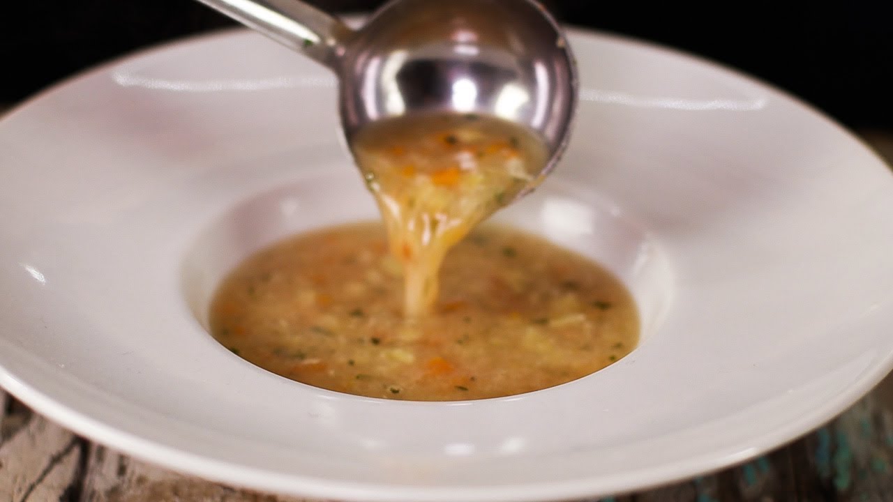 quadretti in Brodo di pesce  dell'Adriatico