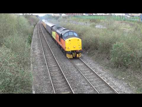 Colas Rail 37521 on Test Train from Cardiff to Derby - Panteg - 22/03/19