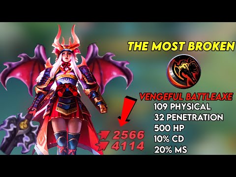 BROKEN BUILD FOR FREYA | OVER POWER NEW ITEM |TOP GLOBAL FREYA| VENGEFUL BATTLEAXE |MUSTWATCH| MLBB✓