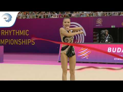 Dina AVERINA (RUS) - 2017 European Champion with ribbon!