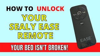 How to Unlock Your Sealy Ease Remote Control - Remote Stopped Working