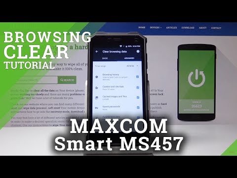 How to clear browsing data in MAXCOM Smart MS457 Strong - Wipe Browsing History