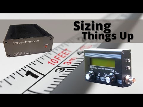 How does the QDX and the QCX Mini compare in size?