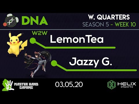 DNA S5:W10 - W2W | LemonTea (Wolf, Pikachu) Vs. Jazzy G. (Bayonetta) - W Quarterfinals