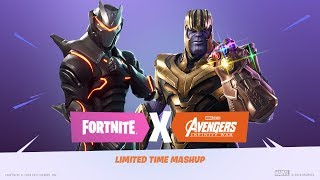 Conviértete en THANOS!!! Crossover de Fortnite y Avengers Infinity War.