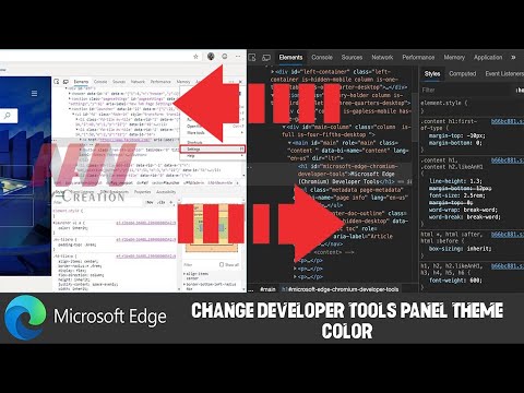 How to Change Developer Tools Panel Theme Color on Microsoft Edge