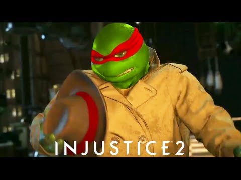 INJUSTICE 2 - TMNT RAPHAEL vs BATMAN INTRO DIALOGUE!