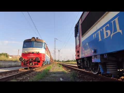 Trainspotting view Bulgaria: TBD Cargo 44 072 with train 50535