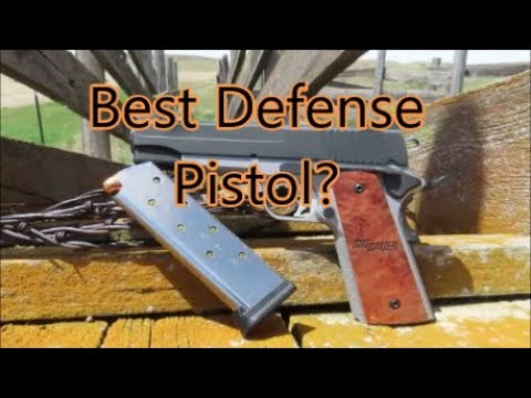 Sig Sauer 1911 .45ACP Montana Range Review; Best PISTOL for Home Defense??