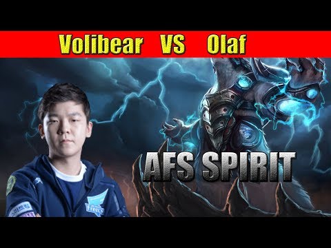 AFS SPIRIT - Volibear Jungle vs Olaf - LoL Replays SoloQ