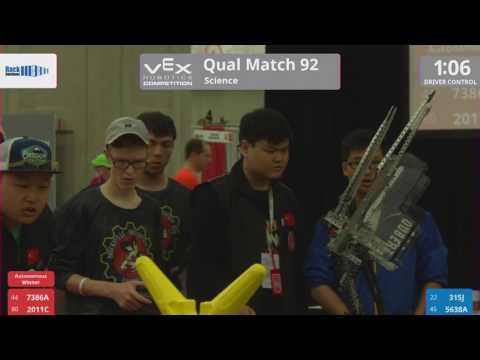 2017 VRC Sci Q92 - 7386A 2011C vs 315J 5638A - 42 to 14