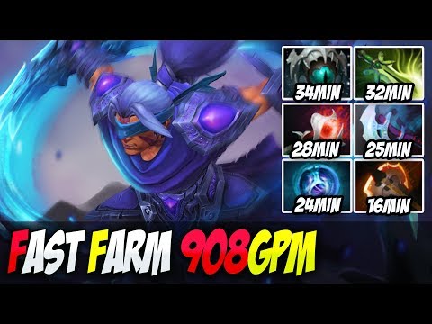 Dota 2 [Anti Mage] How to Fast Farm With 908GPM  BY Ame | Top Divine Rank Pro Gameplay | Full Game