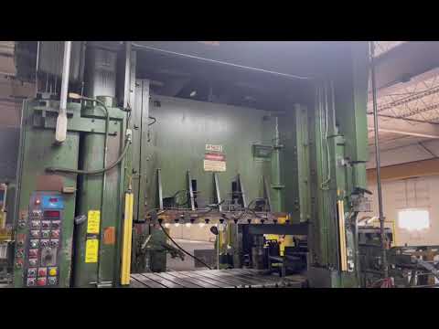 400 ton Niagara BP2-400-72-54 Used Straight Side Mechanical Metal Stamping Press For Sale, Year 1988