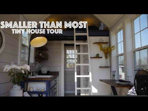 "SMALLER" Tiny House w/a Whiskey Barrel Shower!