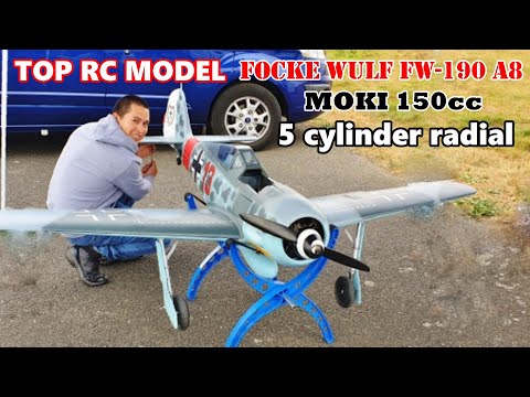 TOP RC MODEL FOCKE WULF FW-190 A8 93" SPAN - MOKI 150cc 5 CYL RADIAL - GEORGE TIBENHAM # 1 - 2020
