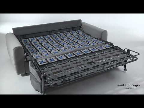 Divano letto ortopedico Philip con rete a bilancelle - Philip orthopedic sofa bed